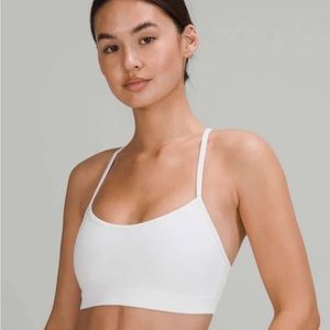 Lulu lemon white sports bra yoga go with the flow